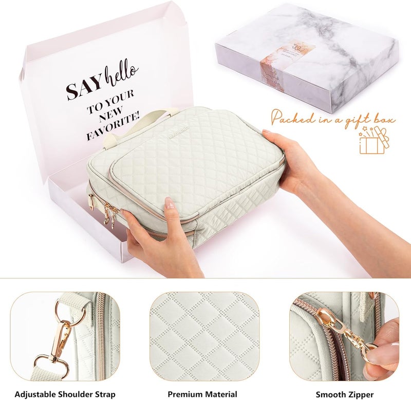 IMAGINING Large Bible Case with Bible Cover for Women - Bible Carrying Case with Shoulder Strap - Bible Bag Packed in Gift Box - Bible Carrier with Pockets for Bible Study Suppliers - Bible Gift Girls - Image 4